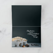 クリスマスファミリーフォトグリーティングカード シーズンカード (内部)