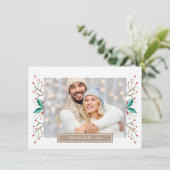 クリスマスファミリーフォトグリーティングカード シーズンカード (スタンド正面)