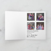 クリスマスファミリーフォトコラージホリデーカード シーズンカード (内部)