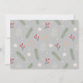 クリスマスファミリーフォトコラージュオーナメントホリデー (裏面)