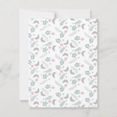 クリスマスファミリーフォトコラージュ年(写真) ノートカード (裏面)