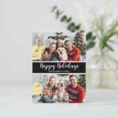 クリスマスファミリーフォトコラージュ シーズンポストカード (スタンド正面)
