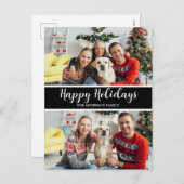 クリスマスファミリーフォトコラージュ シーズンポストカード (正面/裏面)