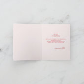 クリスマスファミリーフォトコラージュ | Love Peace Joy シーズンカード (内部)