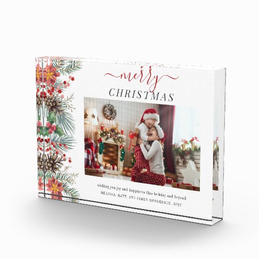 クリスマスファミリーフォトスクリプトベリー フォトブロック (右)