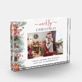 クリスマスファミリーフォトスクリプトベリー フォトブロック (左)