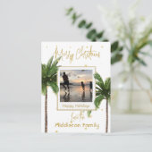 クリスマスファミリーフォトトロピカルホリデーポストカード シーズンポストカード (スタンド正面)