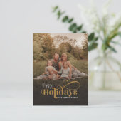 クリスマスファミリーフォトフェスティバル モダン シーズンポストカード (スタンド正面)