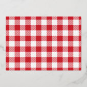 クリスマスファミリーフォトプラ素朴イド金ゴールド 箔シーズンカード (裏面)