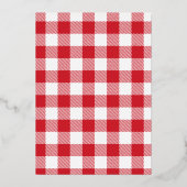 クリスマスファミリーフォトプレイド金ゴールド 箔シーズンカード (裏面)