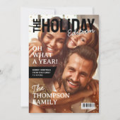 クリスマスファミリーフォトホリデーマガジンカバーカード シーズンカード (正面)