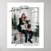 クリスマスファミリーフォトポスターおよびプリント ポスター (正面)