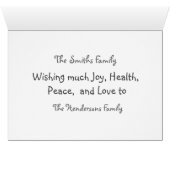 クリスマスファミリーフォトポートレート (内部横(下))