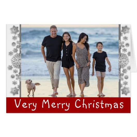 クリスマスファミリーフォトポートレート (正面横)