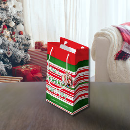 クリスマスファミリーフォトラブピースジョーホリデー スモールペーパーバッグ