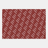 クリスマスファミリーフォトラブピースジョーホリデー ラッピングペーパーシート (正面2)