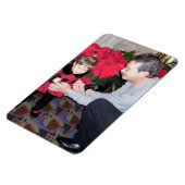 クリスマスファミリーフォト4 x 6グランドキッズ最初のステップ マグネット (左側)