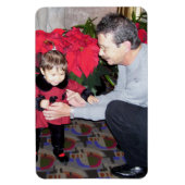 クリスマスファミリーフォト4 x 6グランドキッズ最初のステップ マグネット (縦)