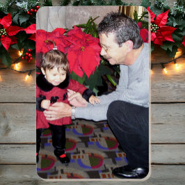 クリスマスファミリーフォト4 x 6グランドキッズ最初のステップ マグネット