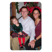 クリスマスファミリーフォト4 x 6ハッピーメモリーズ マグネット (縦)
