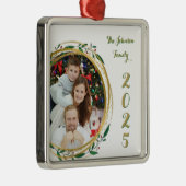 クリスマスファミリーフォト&イヤーオーナメント メタルオーナメント (右)