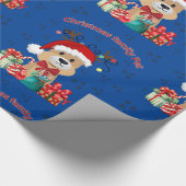 クリスマスファミリーペット ラッピングペーパー (角)