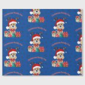 クリスマスファミリーペット ラッピングペーパー (フラット)