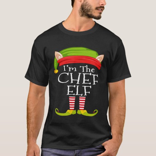 クリスマスファミリーマッチングコスチュームImシェフ小妖精や小人 Tシャツ (正面)
