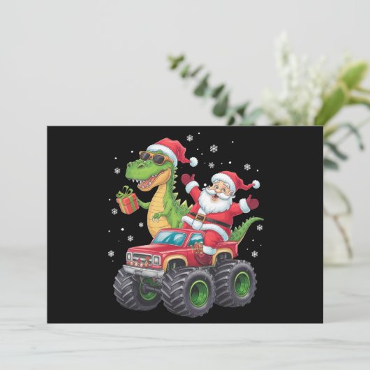クリスマスファミリーマッチングサンタトラック恐竜 シーズンカード (スタンド正面)