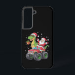 クリスマスファミリーマッチングサンタトラック恐竜 SAMSUNG GALAXY S22ケース<br><div class="desc">クリスマスファミリーマッチングサンタトラック恐竜の少年</div>