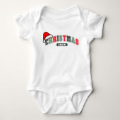 クリスマスファミリーマッチング ベビーボディスーツ (正面)