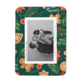 クリスマスファミリーメリー写真 マグネット (縦)