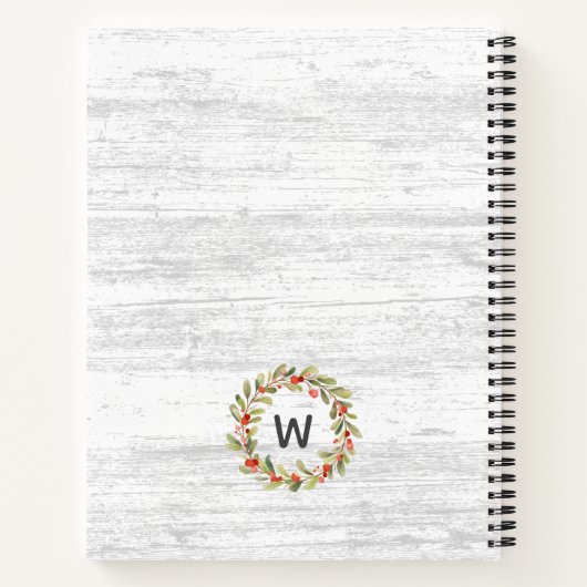 クリスマスファミリーレシピブッククックブック ノートブック (裏面)