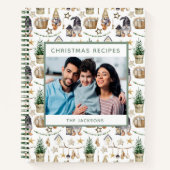 クリスマスファミリーレシピ写真農家格言 ノートブック (正面)