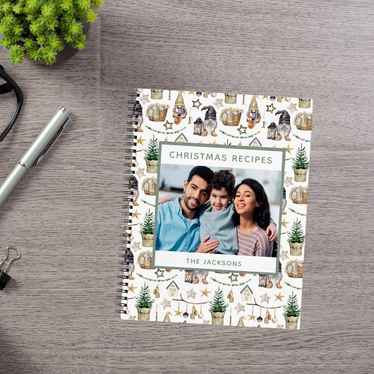 クリスマスファミリーレシピ写真農家格言 ノートブック