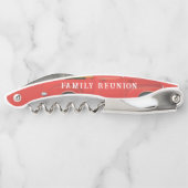 クリスマスファミリーレッドトラックツリーホリデーズキープサケ ソムリエナイフ (裏面)