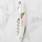 クリスマスファミリーレッドトラックツリーホリデーズキープサケ ソムリエナイフ (正面)