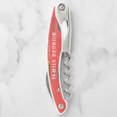 クリスマスファミリーレッドトラックツリーホリデーズキープサケ ソムリエナイフ (裏面)