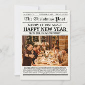 クリスマスファミリーレビュー新聞 招待状 (正面)