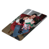 クリスマスファミリー写真テンプレート4 x 6グランドキッズ マグネット (左側)