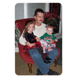 クリスマスファミリー写真テンプレート4 x 6グランドキッズ マグネット