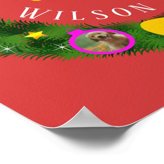 クリスマスファミリー写真ランプミスタントー ポスター (角)