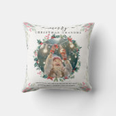 クリスマスファミリー写真祖母の形見 クッション (裏面)