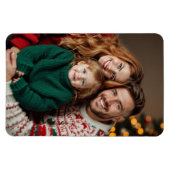 クリスマスファミリー写真4 x 6 The Three of Us マグネット (横)