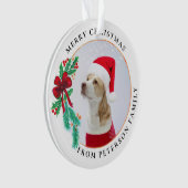 クリスマスファミリー名写真 オーナメント (正面)