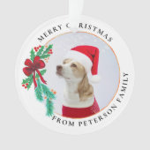 クリスマスファミリー名写真 オーナメント (正面)