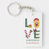 クリスマスファミリー懇親会カスタムキープサケ キーホルダー (正面)