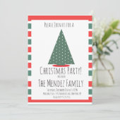クリスマスファミリー懇親会クリスマスツリーパーティー 招待状 (スタンド正面)