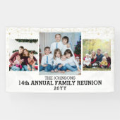 クリスマスファミリー懇親会フォトコラージュカスタム 横断幕 (横)