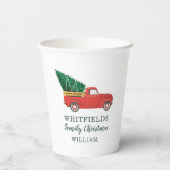 クリスマスファミリー懇親会孫カスタムの休日 紙コップ (裏面)